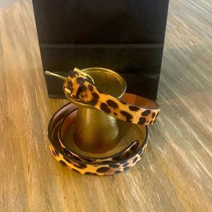 J. Crew Leopard Belt